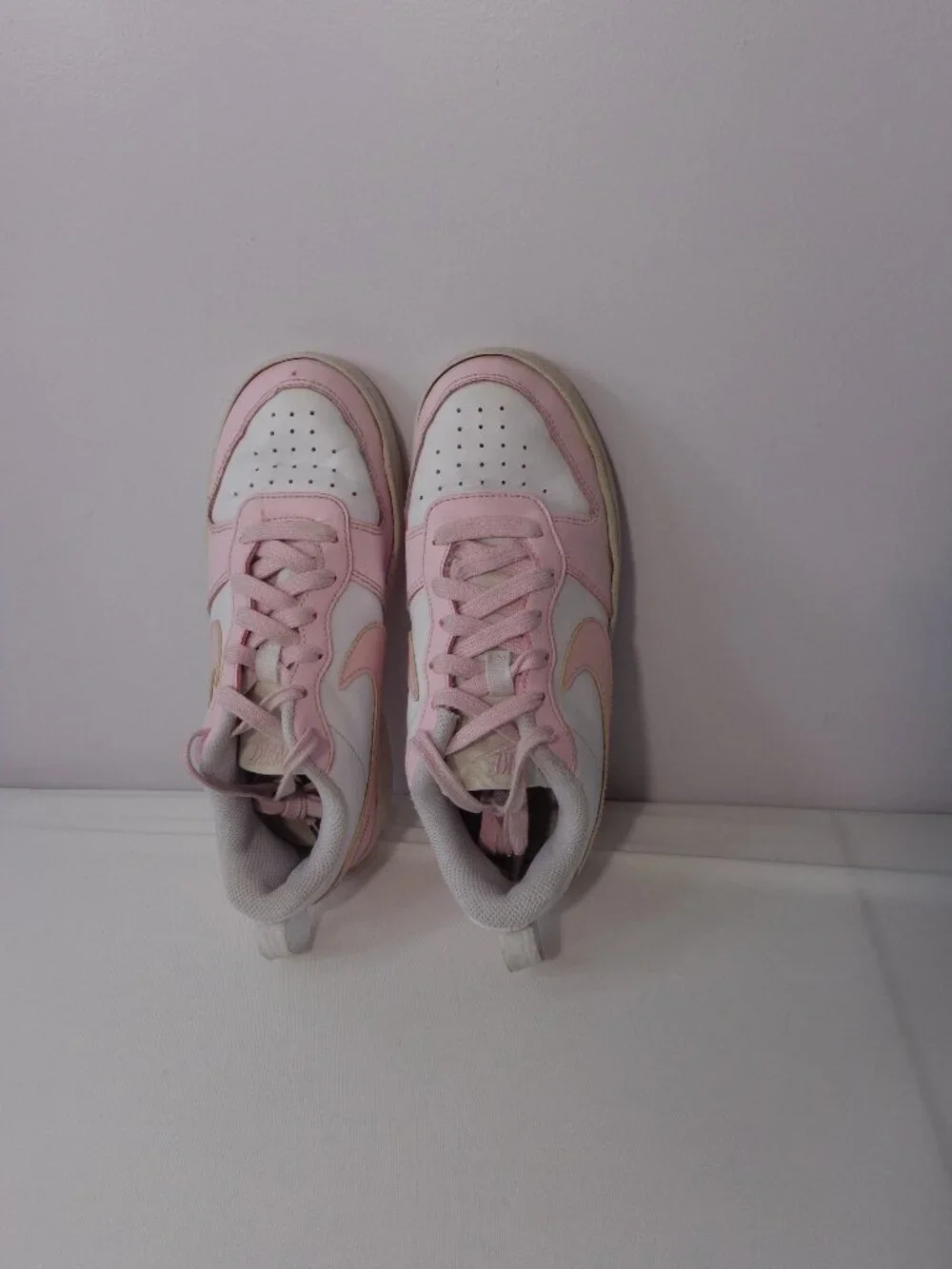 Nike Court Borough Low Recraft Girls Pink Shoes Sneakers DV5456-105 Size 4Y
